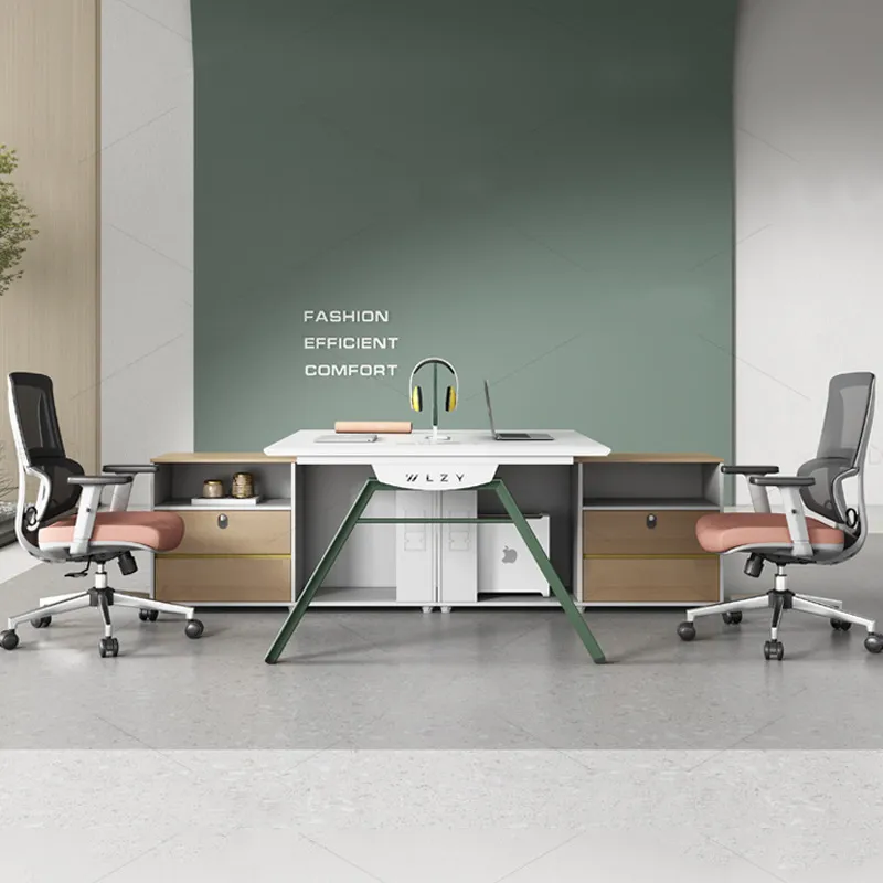 4 Person Office Desk and Chair - Office Furniture Plan recension och pris