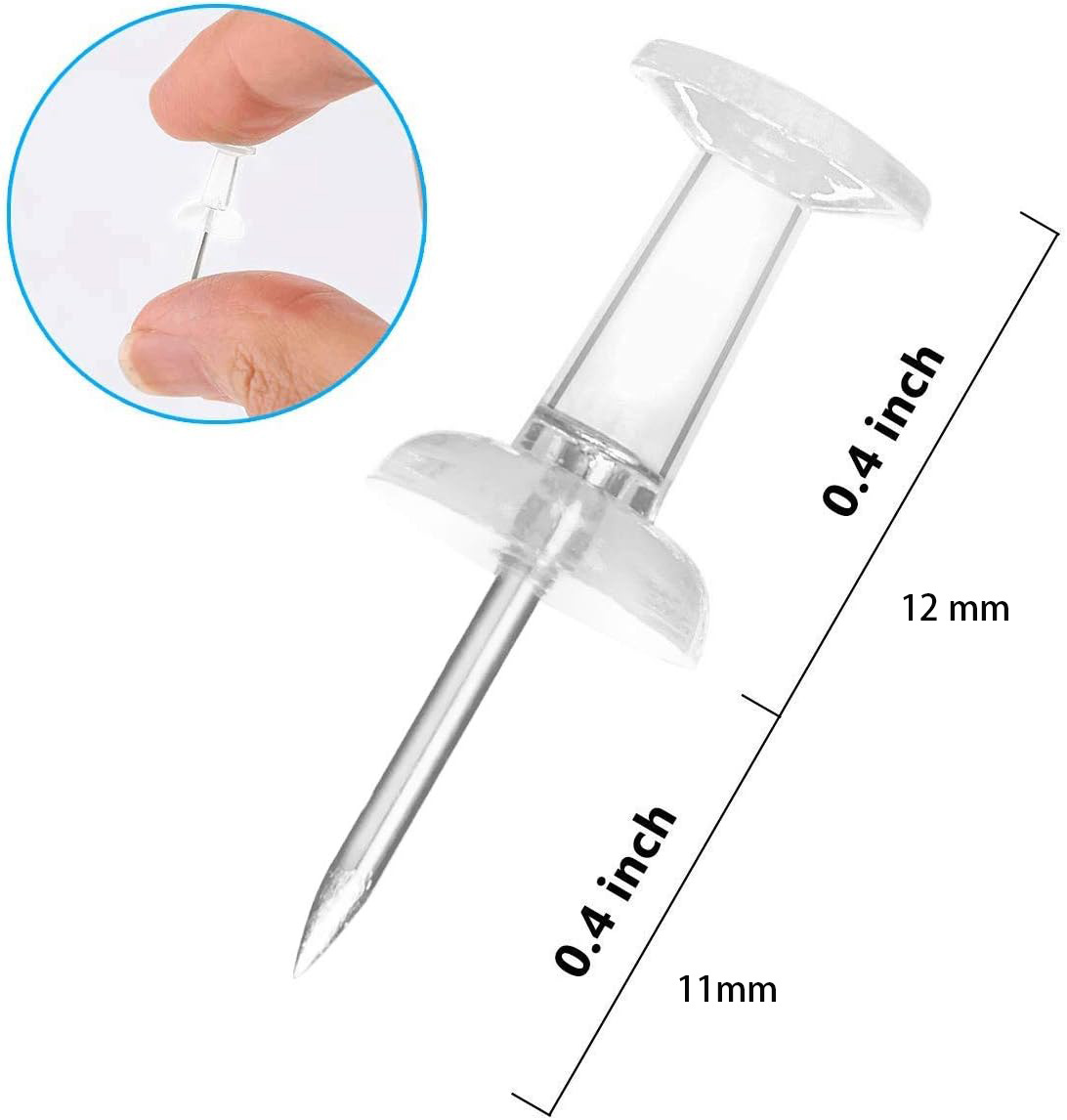 50/100Pcs Push Pins Transparen - Office Furniture Online recension och pris