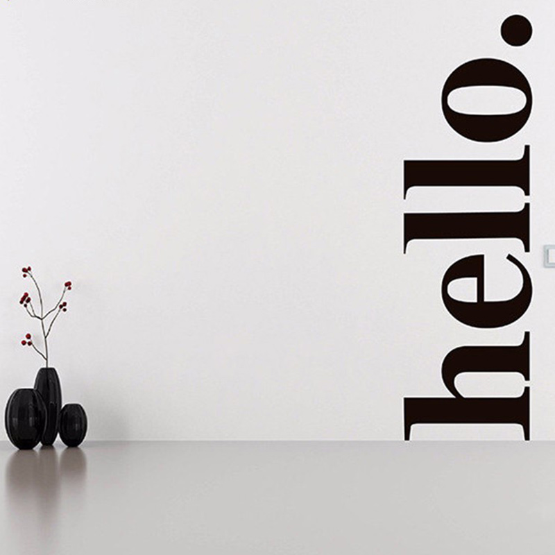 Hello Quotes Wall Sticker Viny - Office Furniture Outlet recension och pris