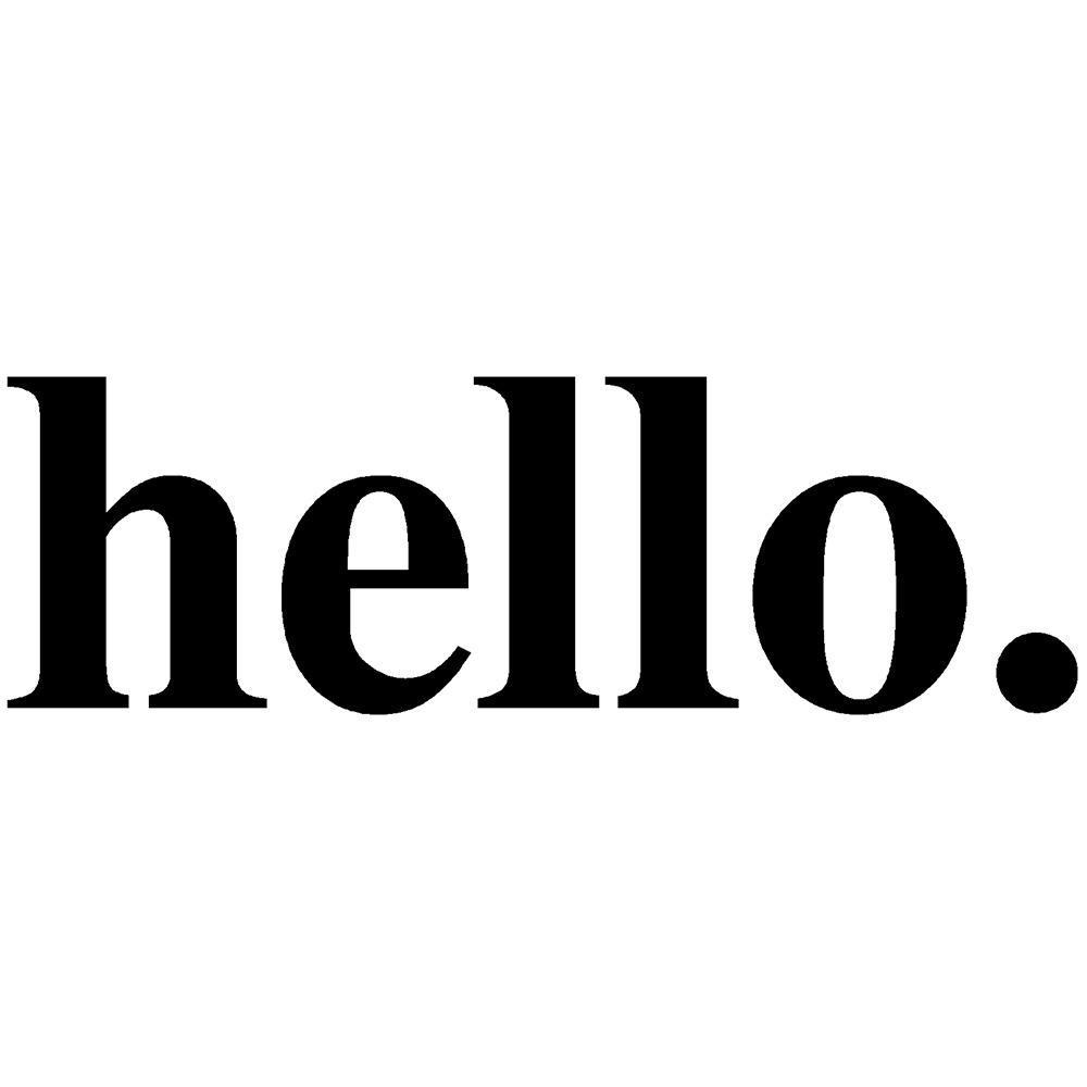 Hello Quotes Wall Sticker Viny - Office Furniture Outlet recension och pris