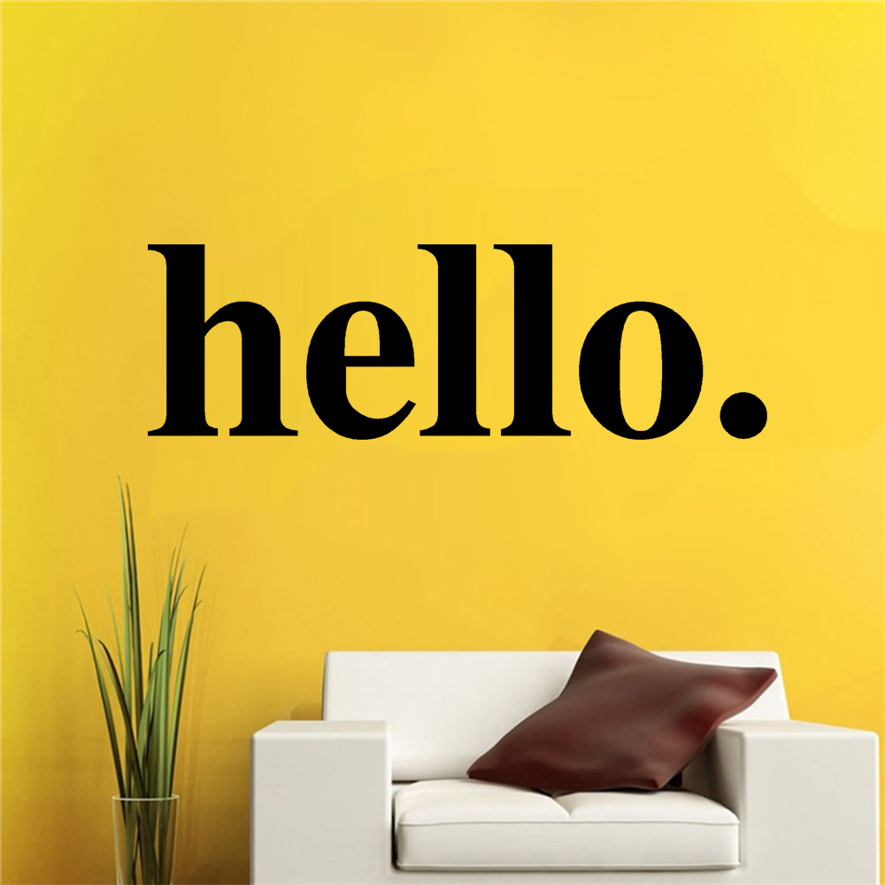 Hello Quotes Wall Sticker Viny - Office Furniture Outlet recension och pris
