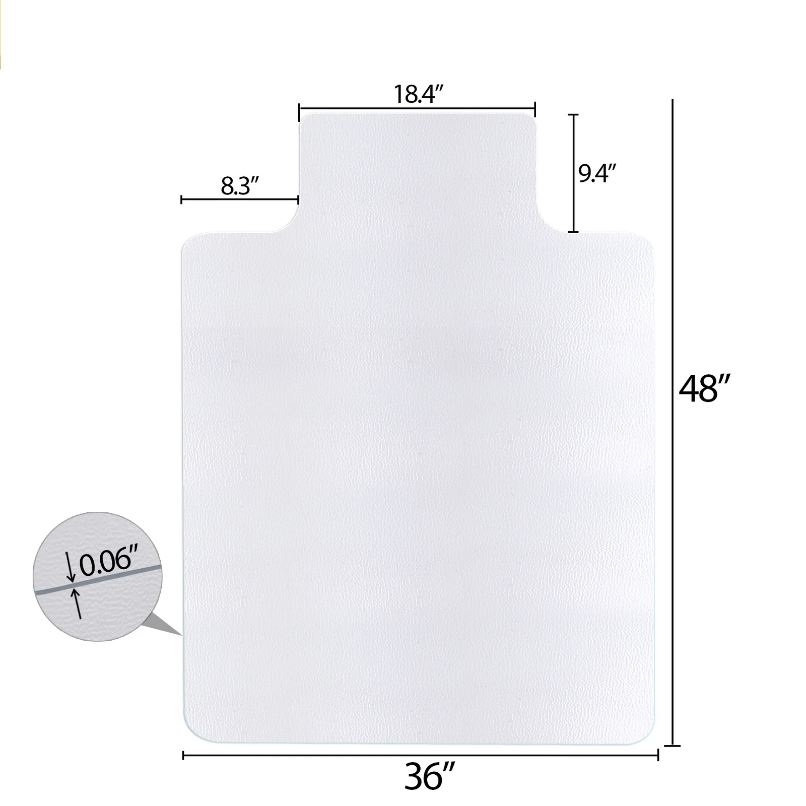 Chair Mat for Hard Floors 48'' - Chair Mat Hard Floor recension och pris