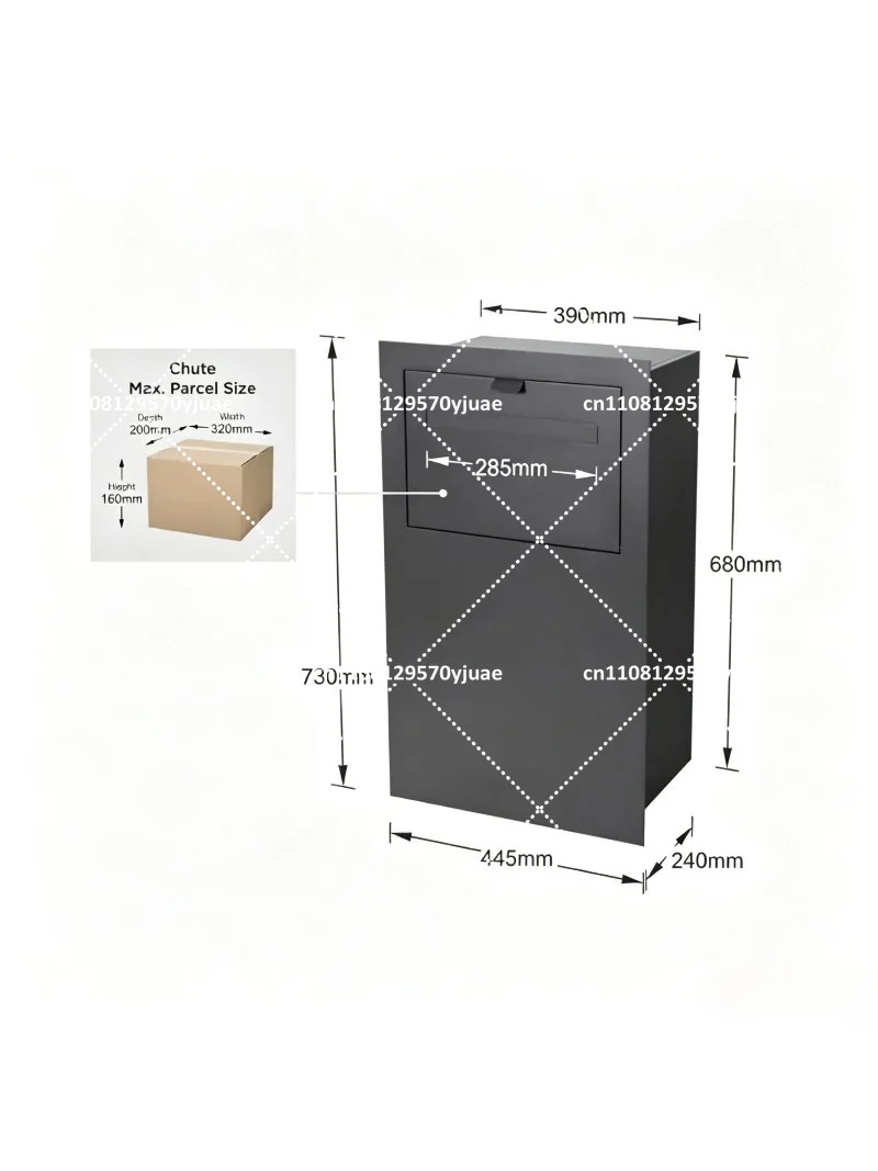 Secure Parcel Delivery Box for - Office Furniture Plan recension och pris