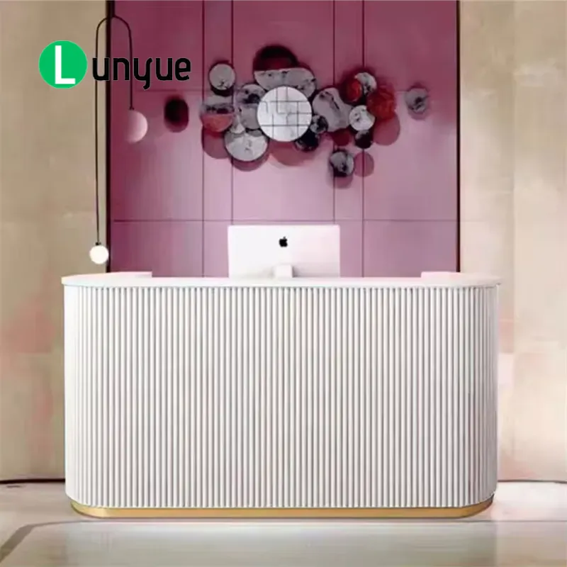 Modern Pink White Front Counte - Office Furniture Kl recension och pris